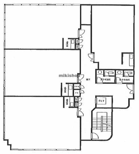 キャロットビル幕張（Ａ棟・Ｂ棟） 平面1