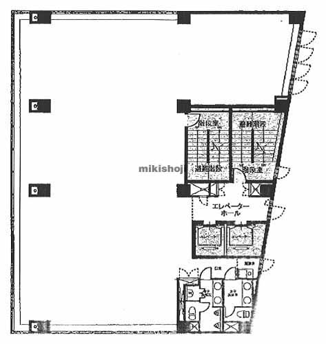 柏市のハクゼンビルディング 平面1