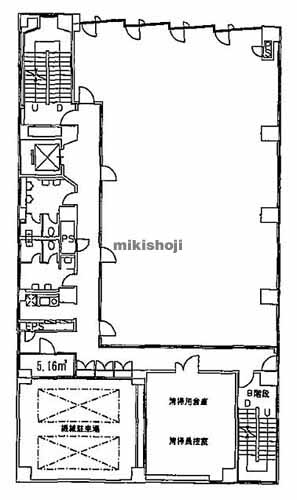 立川東京海上ビルディング 平面1