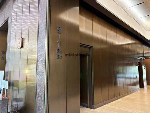 内幸町の富国生命ビル エレベーターホール1