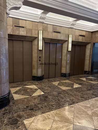 日本橋茅場町・兜町の日証館 エレベーターホール1