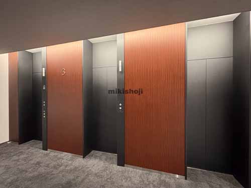 明治薬科大学　剛堂会館 エレベーターホール1