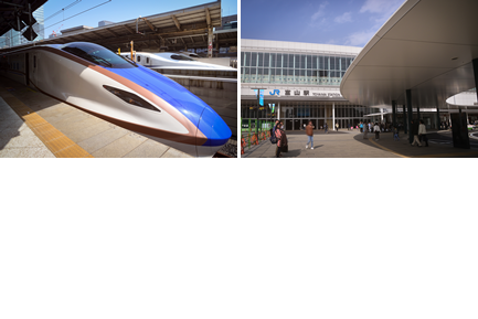 北陸新幹線と富山駅